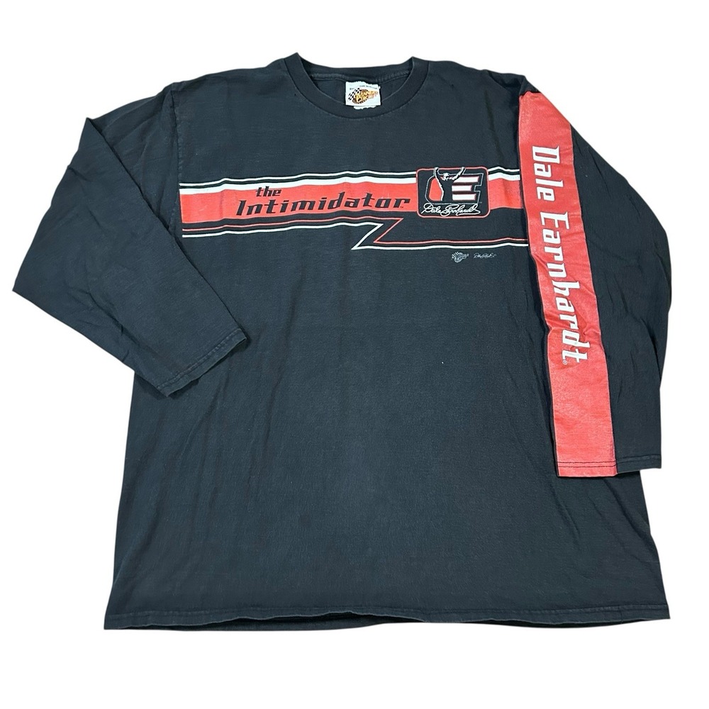 Vintage Winners Circle Dale Earnhardt 3/4 Sleeve Shirt Size 2XL XXL‎ Black Red